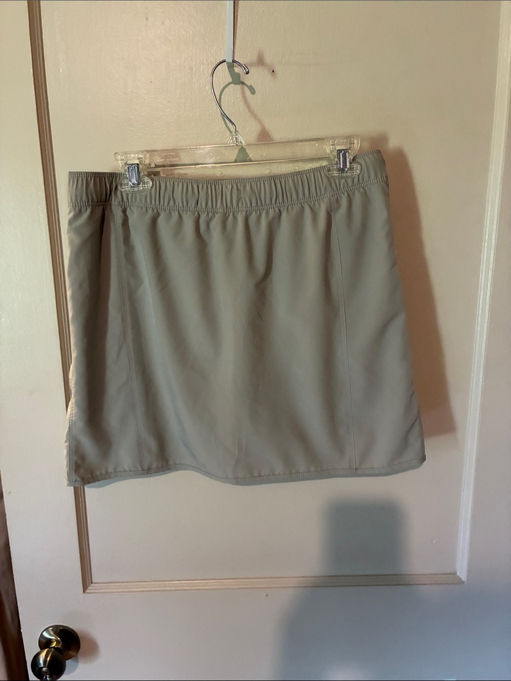 Light Olive Active Skort with Drawstring - Picture 5 of 5